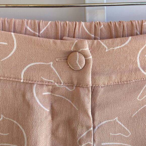 NWT Camila Coelho Shorts Horse Motif Sketches sz M CUTE! - Picture 5 of 14